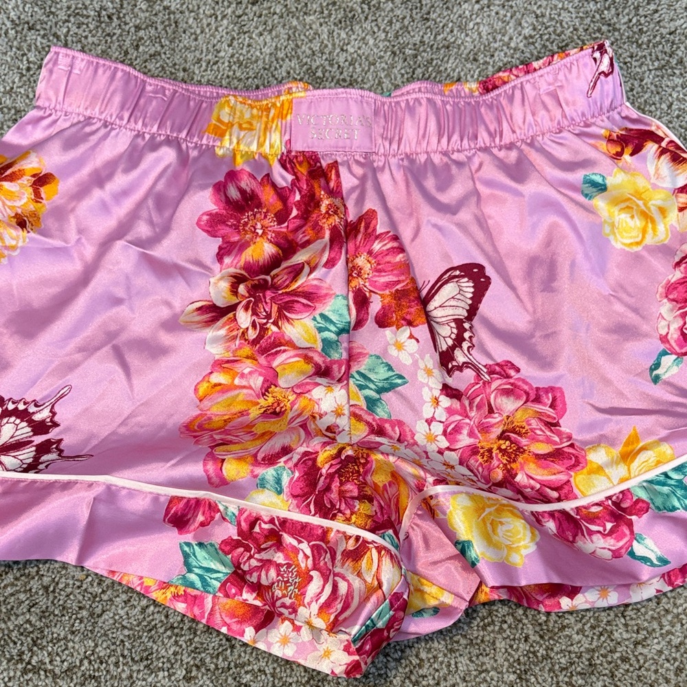 Victoria's Secret Pink Floral Athletic Shorts